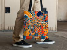 Load image into Gallery viewer, Montgomery Map Tote Bag - Alabama Map Tote Bag 15x15
