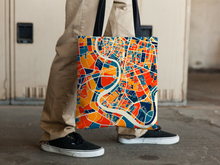 Load image into Gallery viewer, Bangkok Map Tote Bag - Thailand Map Tote Bag 15x15
