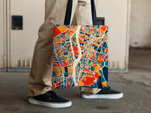 Load image into Gallery viewer, Cairo Map Tote Bag - Egypt Map Tote Bag 15x15
