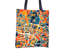 Load image into Gallery viewer, Glasgow Map Tote Bag - Scotland Map Tote Bag 15x15
