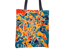 Charger l'image dans la galerie, Jerusalem Map Tote Bag - Israel Map Tote Bag 15x15
