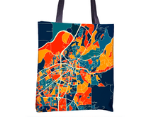 Charger l'image dans la galerie, Santa Fe Map Tote Bag - New Mexico Map Tote Bag 15x15
