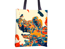 Charger l'image dans la galerie, Reykjavik Map Tote Bag - Iceland Map Tote Bag 15x15
