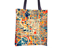 Load image into Gallery viewer, Indianapolis Map Tote Bag - Indy Map Tote Bag 15x15
