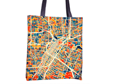 Load image into Gallery viewer, Houston Map Tote Bag - Texas Map Tote Bag 15x15
