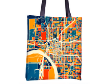 Charger l'image dans la galerie, Tulsa Map Tote Bag - Oklahoma Map Tote Bag 15x15
