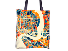 Load image into Gallery viewer, Jacksonville Map Tote Bag - Florida Map Tote Bag 15x15
