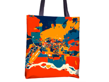 Charger l'image dans la galerie, Fairbanks Map Tote Bag - Alaska Map Tote Bag 15x15
