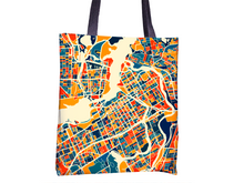Load image into Gallery viewer, Ottawa Map Tote Bag - Ontario Map Tote Bag 15x15
