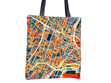 Load image into Gallery viewer, Newark Map Tote Bag - New Jersey Map Tote Bag 15x15
