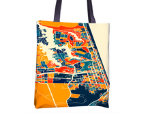Charger l'image dans la galerie, Virginia Beach Map Tote Bag - Virginia Map Map Tote Bag 15x15
