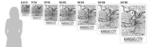 Load image into Gallery viewer, Kansas City Map Poster - usa Map Print - Art Deco Series
