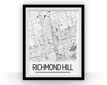 Charger l'image dans la galerie, Affiche cartographique de Richmond Hill Ontario - Style Art Déco

