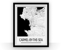 Charger l'image dans la galerie, Affiche cartographique de Carmel-By-The-Sea - Style Art Déco
