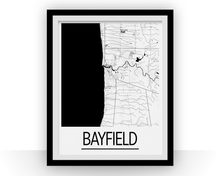 Charger l'image dans la galerie, Affiche cartographique de Bayfield ON - Style Art Déco
