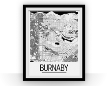 Charger l'image dans la galerie, Affiche cartographique de Burnaby British Columbia - Style Art Déco
