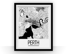 Charger l'image dans la galerie, Affiche cartographique de Perth - Style Art Déco
