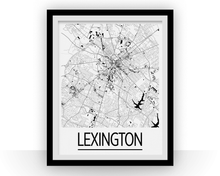 Charger l'image dans la galerie, Lexington Map Poster - usa Map Print - Art Deco Series
