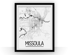 Charger l'image dans la galerie, Affiche cartographique de Missoula - Style Art Déco
