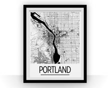 Charger l'image dans la galerie, Portland Map Poster - usa Map Print - Art Deco Series
