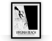 Load image into Gallery viewer, Virginia Beach Map Poster - usa Map Print - Art Deco Series

