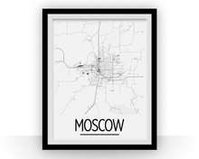 Charger l'image dans la galerie, Affiche cartographique de Moscow ID - Style Art Déco
