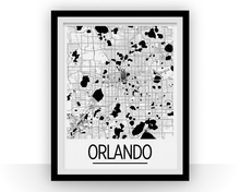 Charger l'image dans la galerie, Orlando Map Poster - usa Map Print - Art Deco Series
