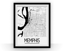 Charger l'image dans la galerie, Memphis Map Poster - usa Map Print - Art Deco Series
