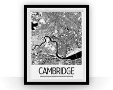 Charger l'image dans la galerie, Affiche cartographique de Cambridge MA - Style Art Déco
