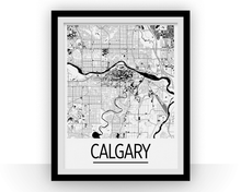 Charger l'image dans la galerie, Affiche cartographique de Calgary - Style Art Déco
