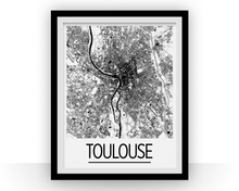 Charger l'image dans la galerie, Toulouse Map Poster - france Map Print - Art Deco Series
