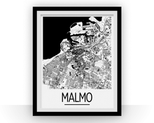 Charger l'image dans la galerie, Malmo Map Poster - sweden Map Print - Art Deco Series
