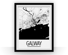 Charger l'image dans la galerie, Affiche cartographique de Galway - Style Art Déco
