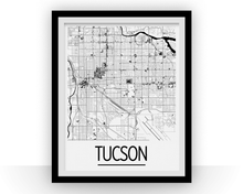 Charger l'image dans la galerie, Tucson Map Poster - usa Map Print - Art Deco Series
