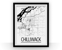 Charger l'image dans la galerie, Affiche cartographique de Chilliwack British Columbia - Style Art Déco
