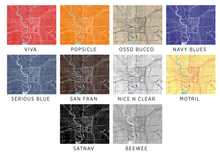 Load image into Gallery viewer, Indianapolis Map Print - Choose your color
