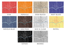 Load image into Gallery viewer, Oklahoma City Map Print - Choose your color
