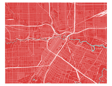 Load image into Gallery viewer, Houston Map Print - Any Color You Like
