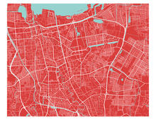 Load image into Gallery viewer, Jakarta Map Print - Choose your color
