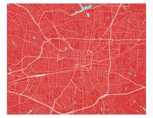 Load image into Gallery viewer, Greensboro Map Print - Choose your color
