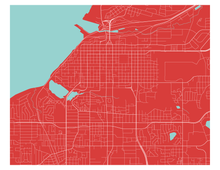 Load image into Gallery viewer, Anchorage Map Print - Choose your color

