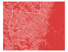 Load image into Gallery viewer, Bogota Map Print - Choose your color
