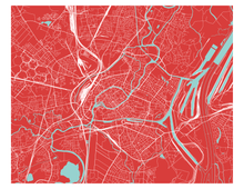 Charger l'image dans la galerie, Affiche cartographique de Strasbourg - Style Classique
