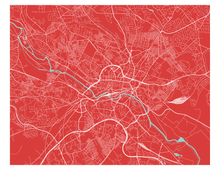 Charger l'image dans la galerie, Affiche cartographique de Leeds - Style Classique
