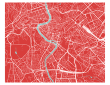 Load image into Gallery viewer, Rome Map Print - Any Color You Like
