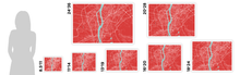 Load image into Gallery viewer, Cairo Map Print - Choose your color
