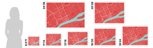 Load image into Gallery viewer, Detroit Map Print - Choose your color
