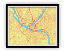 Charger l'image dans la galerie, Pittsburgh Map Print - Choose your color
