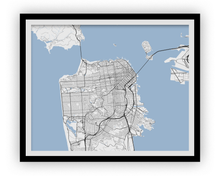 Charger l'image dans la galerie, San Francisco Map Print - Choose your color
