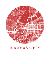 Charger l'image dans la galerie, Affiche cartographique de Kansas City - Style OMap
